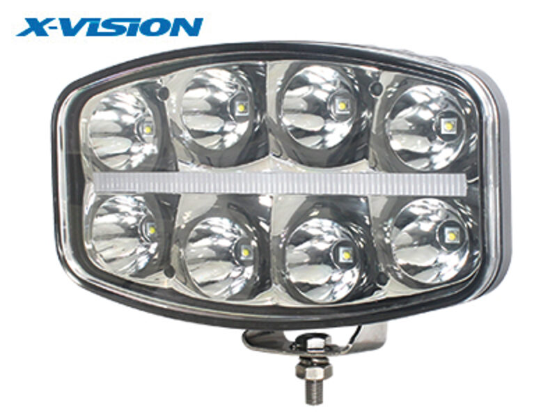 X-VISION QUADRATOR 64 LED CREE tālās gaismas lukturis, 245.00 x 140.00 x 91.00mm, auksti balta gaisma 6000K
