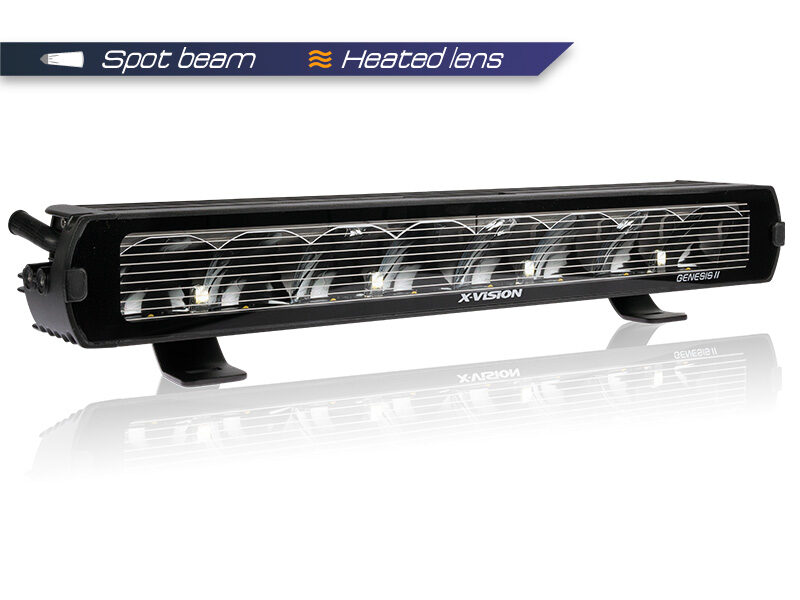 Genesis II 600 Spot beam  Led lukturis, Spriegums 9-36V 6600 lm, gabarītlukturim neitrāli balta gaisma 4700 K