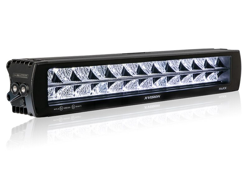 X-VISION Maxx 600 LED papildlukturis, 9-36V 11040Lm IP68, R112, R10,  gabarītlukturis 5000K aukti balta gaisma